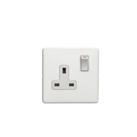 Eurolite Concealed 3mm 1 Gang Socket White