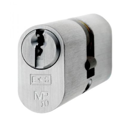 Mp10 Uk Oval Double Cylinder 64mm Ka - Satin Chrome