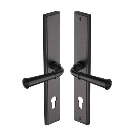 Heritage Brass Multi-Point Door Handle Lever Lock Colonial LH Design Matt Bronze finish