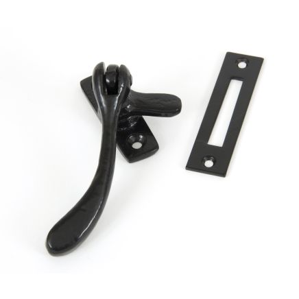 Black Handmade Peardrop Fastener