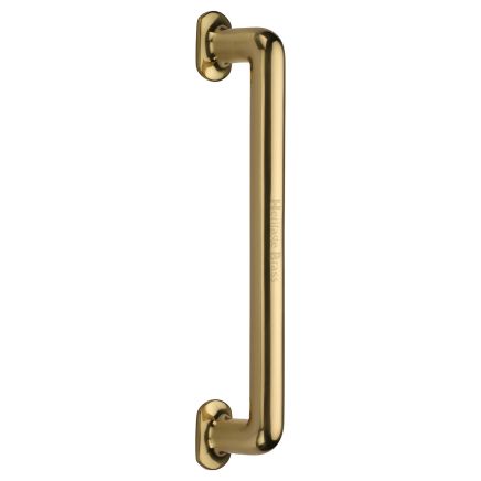 Heritage Brass Door Pull Handle Traditional Design 330mm Polished Brass Finish