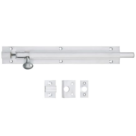 Zoo Hardware Architectural Barrel Bolt 200mm x 30mm - Satin