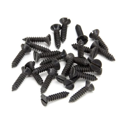 Black 8 x 3/4" Countersunk Screws (25)