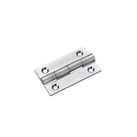 Zoo Hardware Solid drawn brass butt hinge - 38 x 22 x 1.3mm - Satin Chrome