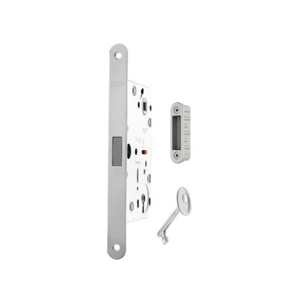 AGB Polaris 2XT Magnetic Key Sashlock 50mm backset with strike plates for ALU doors - White