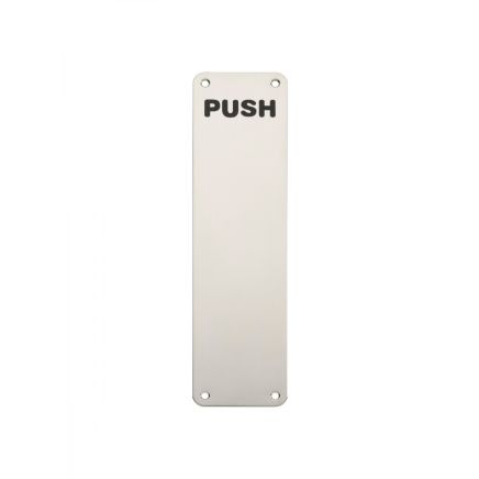Finger Plate Push - Bright Stainless Steel