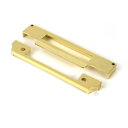 Polished Brass ½" Rebate Kit for Euro Sash Lock