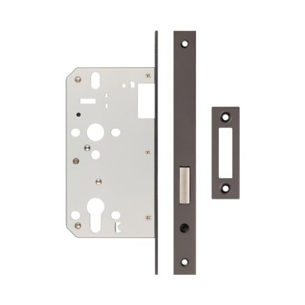 Jedo 72mm Dark Bronze Din Euro Deadlock 60mm Backset - By Frelan Hardware - JL-DD60DB