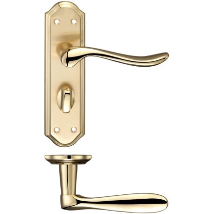 Zoo Hardware Lincoln Lever Bathroom (57mm c/c) Furniture - Satin