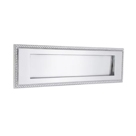 Georgian Letter Plate 250mm Satin Chrome