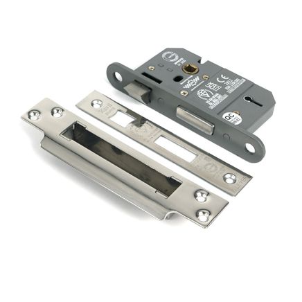 Polished Chrome 2½" 5 Lever BS Sash Lock