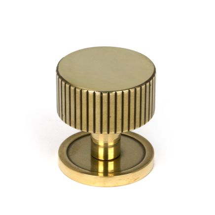 Aged Brass Judd Cabinet Knob - 32mm (Plain)