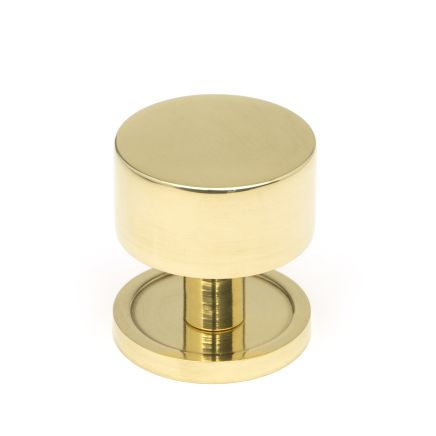 Polished Brass Kelso Cabinet Knob - 32mm (Plain)