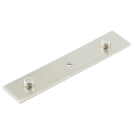 Fanshaw Backplate for Cupboard Knobs 140x30mm Satin Nickel - By Frelan Hardware - HOX5090SN