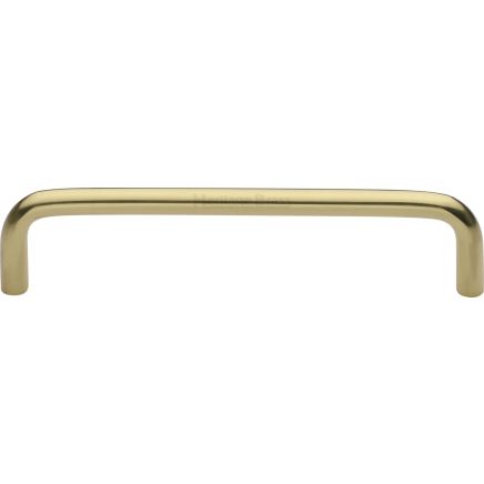 Heritage Brass Cabinet Pull Wire Design 128mm CTC Polished Brass Finish
