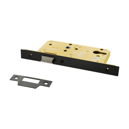Atlantic DIN Radius Heavy Duty Latch 60mm backset - Matt Black