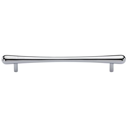 Heritage Brass Cabinet Pull T-Bar Raindrop Design 256mm CTC Polished Chrome Finish