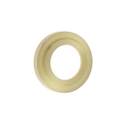 Burlington Stepped Outer Roses Satin Brass - By Frelan Hardware - BUR52SB