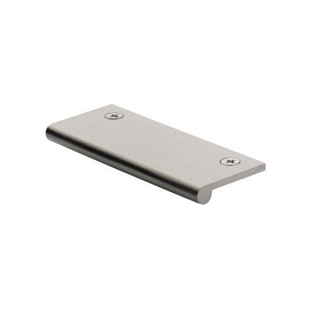 Heritage Brass EP Edge Pull Cabinet Handle 100mm Satin Nickel finish