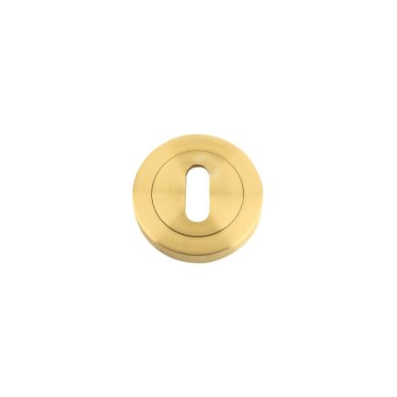 Zoo Hardware Standard profile escutcheon - Favo Satin Brass