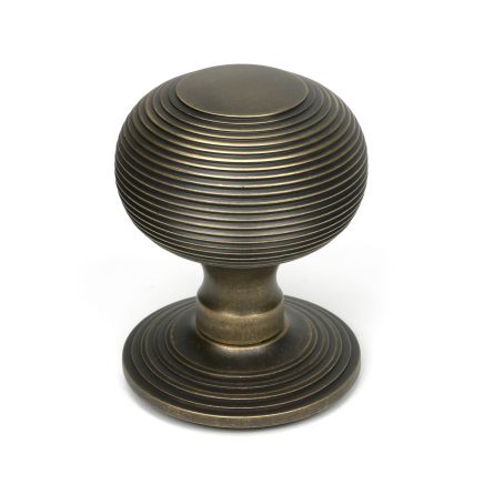 Burnished Brass Beehive Centre Door Knob