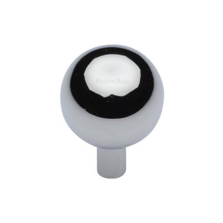 Heritage Brass Cabinet Knob Sphere Design 22mm Polished Chrome finish