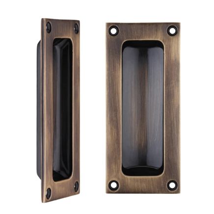 Zoo Hardware Flush Pull - 102 x 45mm 13mm Depth - Bronze