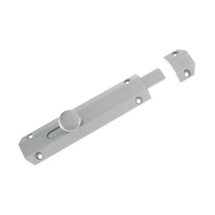 Zoo Hardware Surface Bolt 150mm - Satin Chrome