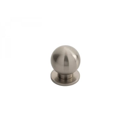 Stainless Steel Spherical Knob 30mm - Satin Nickel
