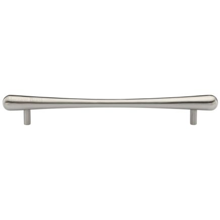 Heritage Brass Cabinet Pull T-Bar Raindrop Design 256mm CTC Satin Nickel Finish