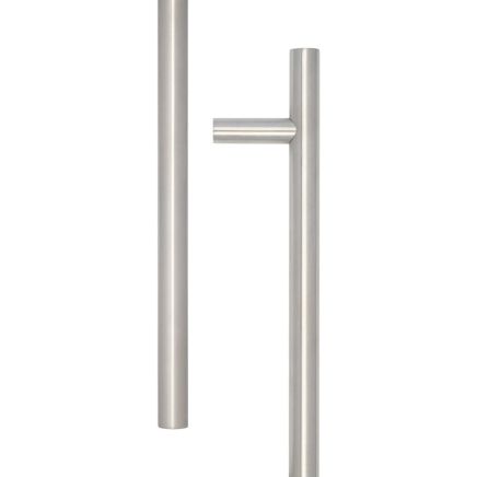 Stainless Steel 32mm Guardsman Pull Handles B/T Fixing 1200x32x1000mm Satin Stainless Steel - By Frelan Hardware - JSS520C