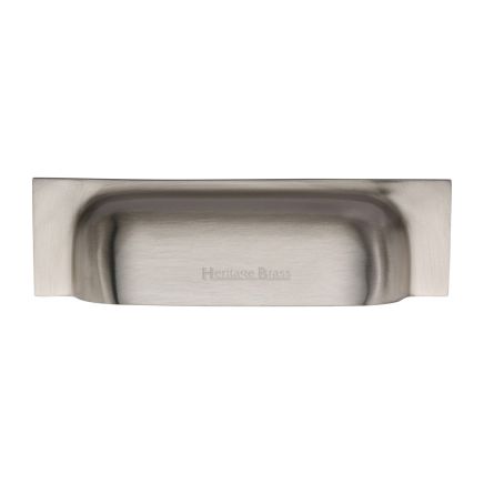 Heritage Brass Drawer Pull Military Design 152mm CTC Satin Nickel Finish