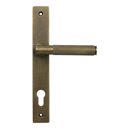 Burnished Brass Brompton Slimline Lever Espag. Lock Set