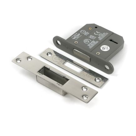 Polished Chrome 3" 5 Lever BS Dead Lock