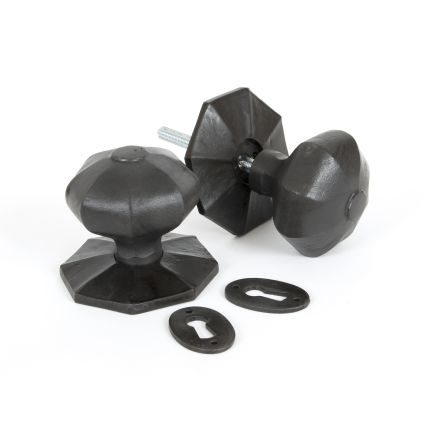 Beeswax Large Octagonal Mortice/Rim Knob Set