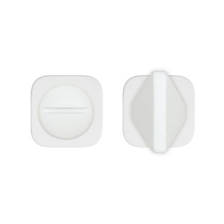 Zoo Hardware Turn and Release - Rosso Mini Squircle - White