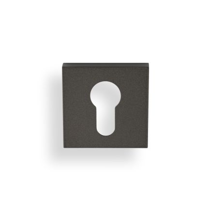 Valli Euro Profile Push-on Square Rosette Escutcheon - Anthracite