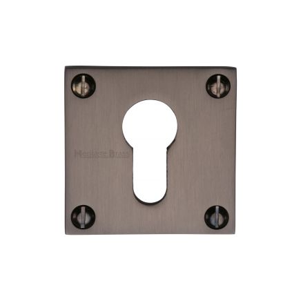Heritage Brass Euro Profile Cylinder Escutcheon Matt Bronze finish