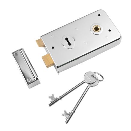 Traditional Rim Deadlock - Polished Chrome