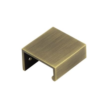Burlington 50mm Antique Brass Angled Edge Pull - By Frelan Hardware - BUR910AB