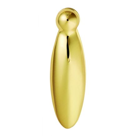 Pear Drop Covered Escutcheon  - Polished Brass