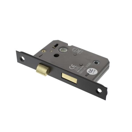 Atlantic Bathroom Lock [CE] 3" - Matt Black