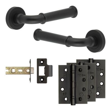 Complete Classic Door Handle Pack - Internal Doors - Black - By Frelan Hardware - JE-A2A-MB
