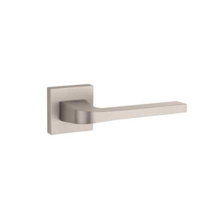 Tupai Rapido CurvaLine Valbona Lever Door Handle on Square Rose - Pearl Nickel