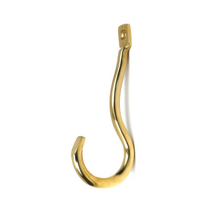 Polished Brass Anchor Coat Hook