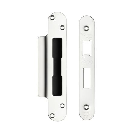 Zoo Hardware Spare Acc Pk for UK Sash Locks - contains Radius Forend, Strike and Fixing Screws - Stainless Steel