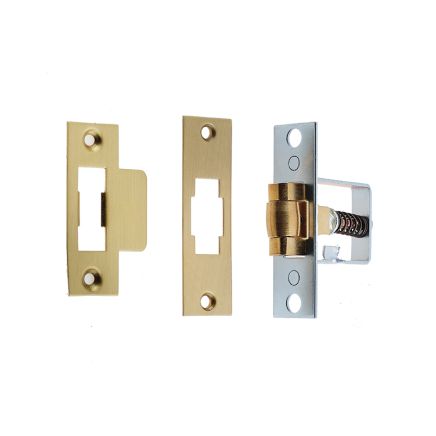 Jedo Rollerbolt Catch 41mm Satin Brass - By Frelan Hardware - JL8090SB