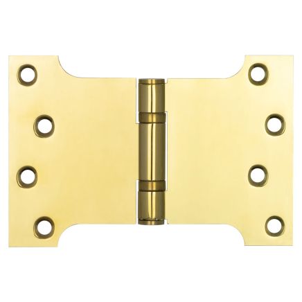 102x152x3mm Brass Finish Parliament Ball Bearing Hinge - By Frelan Hardware - J9469PVD - (Sold in Pairs)