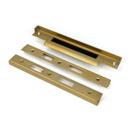Satin Brass ½" Rebate Kit for Euro Din Sash Lock