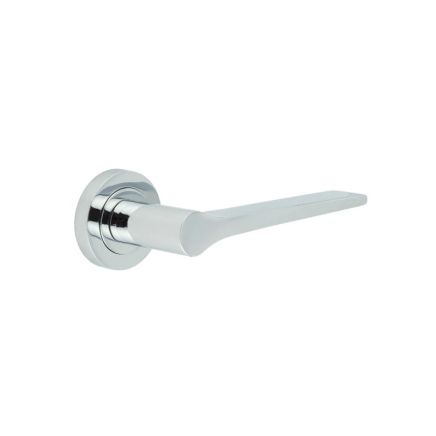 Geo Door Handles in Polished Chrome - By Frelan Hardware - JV851PC